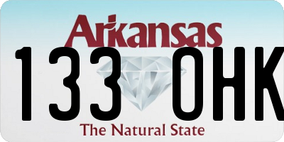 AR license plate 133OHK