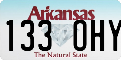 AR license plate 133OHY