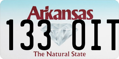 AR license plate 133OIT