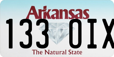 AR license plate 133OIX