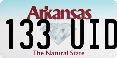 AR license plate 133UID