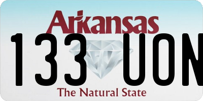 AR license plate 133UON