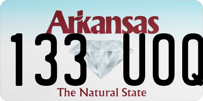 AR license plate 133UOQ