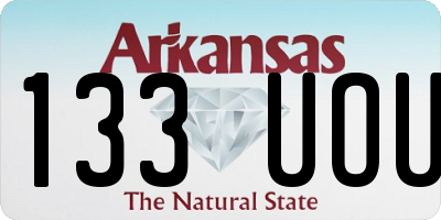 AR license plate 133UOU