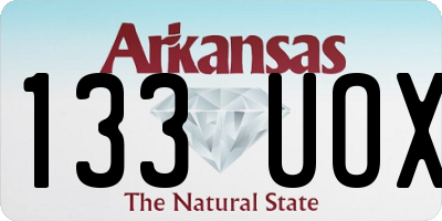 AR license plate 133UOX