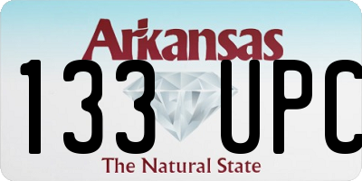 AR license plate 133UPC