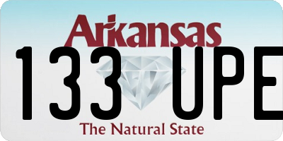 AR license plate 133UPE