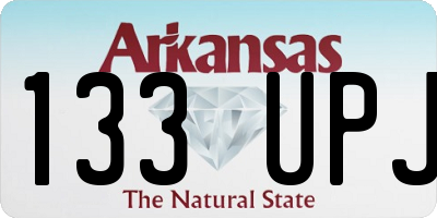 AR license plate 133UPJ