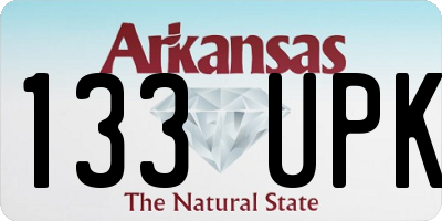 AR license plate 133UPK