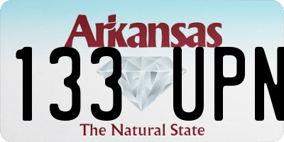 AR license plate 133UPN