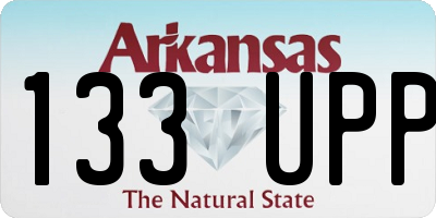 AR license plate 133UPP