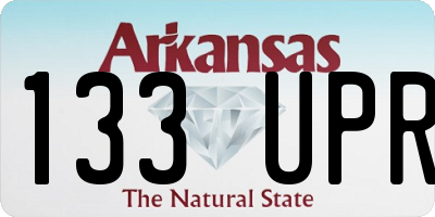 AR license plate 133UPR