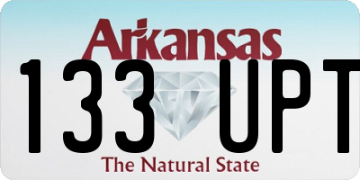 AR license plate 133UPT