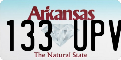 AR license plate 133UPV