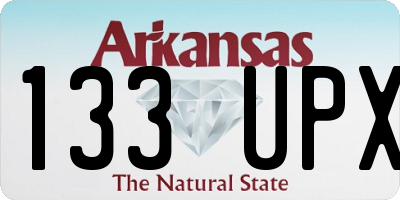 AR license plate 133UPX