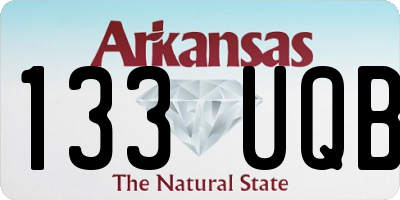AR license plate 133UQB