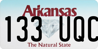 AR license plate 133UQC