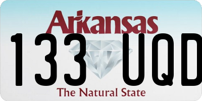 AR license plate 133UQD