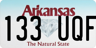 AR license plate 133UQF