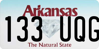 AR license plate 133UQG