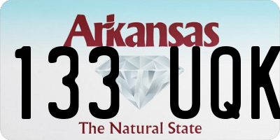 AR license plate 133UQK