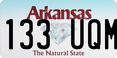 AR license plate 133UQM