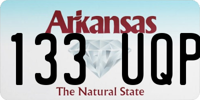 AR license plate 133UQP
