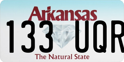 AR license plate 133UQR