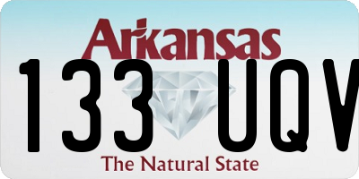 AR license plate 133UQV