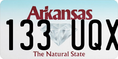 AR license plate 133UQX