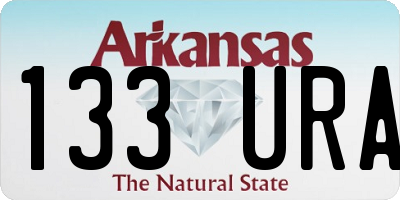 AR license plate 133URA