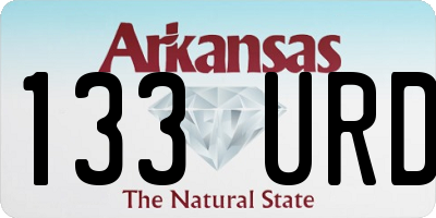 AR license plate 133URD