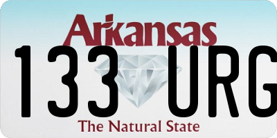AR license plate 133URG