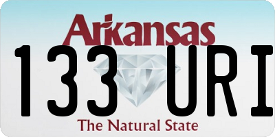 AR license plate 133URI