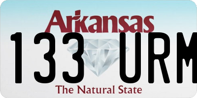 AR license plate 133URM