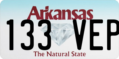 AR license plate 133VEP