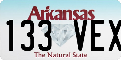 AR license plate 133VEX