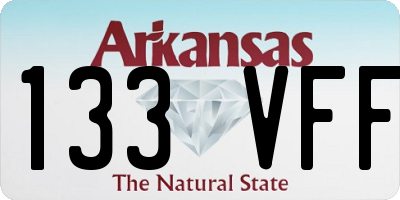 AR license plate 133VFF