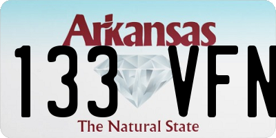 AR license plate 133VFN