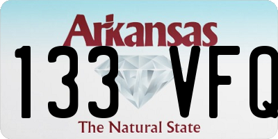 AR license plate 133VFQ