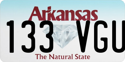 AR license plate 133VGU