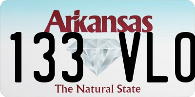 AR license plate 133VLO