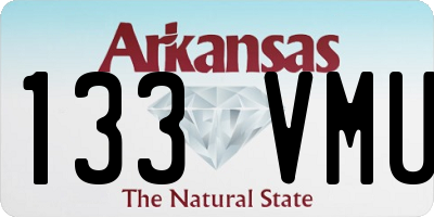 AR license plate 133VMU