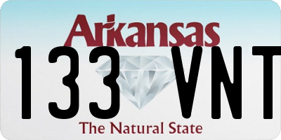 AR license plate 133VNT