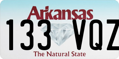 AR license plate 133VQZ