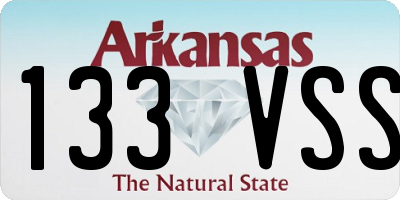 AR license plate 133VSS