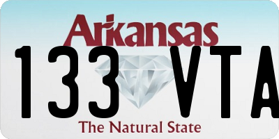 AR license plate 133VTA
