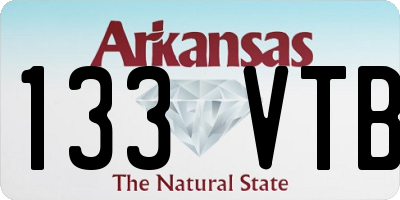 AR license plate 133VTB