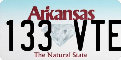 AR license plate 133VTE