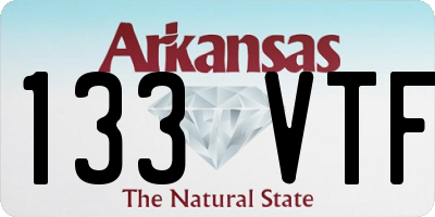 AR license plate 133VTF